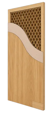 Render del modelo Interior honeycomb